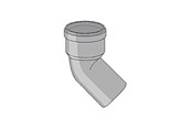 Afløb - Girpi Friaphon ø110 mm x 15° bøjning - S24M110