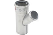 Afløb - Blücher grenrør 45° 75/50 mm strøm rustfri - 838.050.075