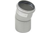 Afløb - Blücher bøjning 15° 75 mm rustfri/syrefast - 820.015.075 S