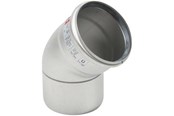 Afløb - Blücher bøjning 45° 110 mm rustfri/syrefast - 820.045.110 S