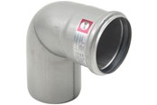 Afløb - Blücher bøjning 87,5° 75 mm rustfri/syrefast - 820.090.075 S