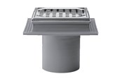 Afløb - Purus Afløbsskål maxiflex 110 mm med rustfri rist - 153447-956
