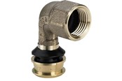 Alu-pex systemer - Viega Raxofix overgangsbøjning 90° 32 x 1" muffe/muffe rødgods - 646141