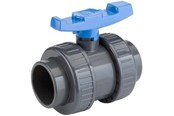 Plastrør og fittings - +GF+ Kuglehane pvc/EPDM PN16 muffe/muffe 25 mm - VSA22I250
