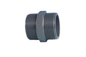 Plastrør og fittings - +GF+ Pvc brystnippel 3/4" - 721911907