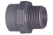 Plastrør og fittings - +GF+ Overgang/mxng PVC 25/20 mm X 1/2" n/mxn - 721910706