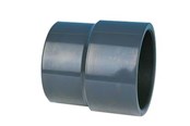 Plastrør og fittings - +GF+ Overgang pvc 50 mm X 1 1/2" muffe/muffe - 721910210