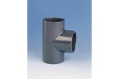 Plastrør og fittings - +GF+ Tee pvc 90° 63 mm PN16 - 721200111