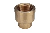 Gevindfittings - Viega Formmuffe 1 1/2" x 1 1/4" rødgods - 266394