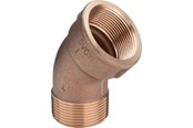 Gevindfittings - Viega Bøjning 45° muffe/nippel 2" rødgods - 650711