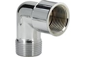 Gevindfittings - Viega Vinkel 90° muffe/nippel 1/2" messing forkromet - 1982842-FKR