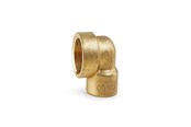 Gevindfittings - Isiflo Vinkel messing 90° muffe/muffe 14 - 5010006