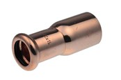 Pressrør og fittings - Vsh Fabrieken Reduktion vsh nippel/muffe 22x15 mm cu - 38200