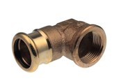Pressrør og fittings - Vsh Fabrieken Vsh vinkel 90° muffe/muffe 18 mm x 34 cu - 38349