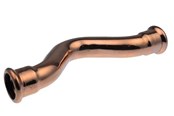 Pressrør og fittings - Vsh Fabrieken Overbøjning vsh muffe/muffe 15 mm cu - 38440