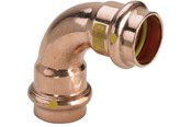 Pressrør og fittings - Viega Profipress G bøjning 90° 15 Kobber/blank, 345464 - 345464