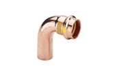 Pressrør og fittings - Viega Profipress G bøjning 90° 28 Kobber/blank, 345563 - 345563