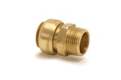 Kobberrør og fittings - Broen Tectite overgang muffe/nippel 15 mm x 12'' rødgods - 80901500-000152