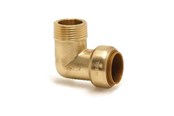 Kobberrør og fittings - Broen Bøjning tectite muffe/nippel 15 mm x 1/2 - 45561