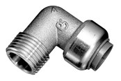 Pex-systemer - Roth Vinkel 90° 22 mm x 3/4" nippel rustfrit stål - 17046605.322