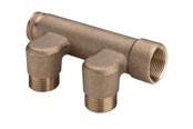 Pex-systemer - Viega Fordelerrør 3/4" - 3 rødgods - 106027