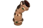 Pressrør og fittings - Viega Profipress bøjning 45° 15 Kobber/blank, 292348 - 292348