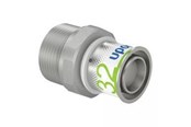 Alu-pex systemer - Uponor s-press plus preskobling muffe/nippel 32 mm x 114 - 1070510