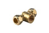 Komprimeringsbeslag - Vsh Fabrieken Vsh kompression tee muffe 22 mm x 1/2x22 mm - 0869541