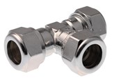 Komprimeringsbeslag - Vsh Fabrieken Vsh kompression tee krom 15 mm - 0896821