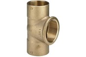 Kobberrør og fittings - Viega T-stykke 15 x 1/2" x 15 mm rødgods - 102401