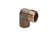 Kobberrør og fittings - Viega Overgangsvinkel 90° muffe/nippel 22 mm x 3/4" rødgods - 107208