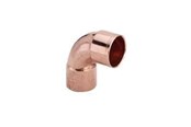 Kobberrør og fittings - Viega Vinkel 90° muffe/muffe 35 mm kobber - 103088