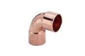 Kobberrør og fittings - Viega Vinkel 90° muffe/muffe 18 mm kobber - 100452