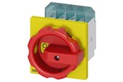 Komponenter til tavler og kasser - Siemens Nødafbryder 3p 16a 7,5kw rød og gul greb 3ld2003-0tk53 - 3LD2003-0TK53