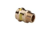 Pressrør og fittings - Viega Profipress G overgang 22 x 1/2" muffe/nippel rødgods - 346164