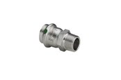 Pressrør og fittings - Viega Sanpress Inox overgang 15 mm x 1/2" rustfrit stål, 436445 - 436445