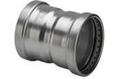 Pressrør og fittings - Viega Sanpress inox XL muffe 76,1 mm rustfrit stål - 482800