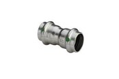 Pressrør og fittings - Viega Sanpress inox muffe 15 mm rustfrit stål - 436155