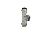 Pressrør og fittings - Viega Sanpress Inox T-stykke 22 mm x 1/2" x 22 mm rustfrit stål - 437176