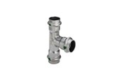 Pressrør og fittings - Viega Sanpress Inox T-stykke 22 x 18 x 22 mm rustfrit stål - 435943