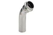 Pressrør og fittings - Viega Sanpress Inox bøjning 45° 22 Rustfritstål/blank, 435400 - 435400