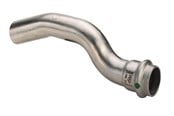 Pressrør og fittings - Viega Sanpress Inox overbøjning 15mm rustfrit stål - 452926