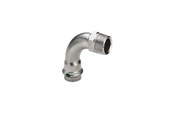 Pressrør og fittings - Viega Sanpress Inox overgangsbøjning 90° muffe/nippel 15 mm x 1/2" rustfrit stål - 436896