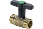 Fittings - Viega Easytop kuglehane nippel/nippel 1" rødgods - 746957