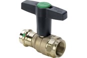 Fittings - Viega Easytop kuglehane 28 mm x 1" rødgods - 746780