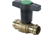 Fittings - Viega Easytop kuglehane 35 mm rødgods - 746414
