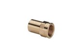 Pressrør og fittings - Viega Sanpress indstiksstykke 22 x 1/2" nippel/muffe rødgods - 120917