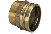 Pressrør og fittings - Viega Sanpress XL overgang 76,1 x 2 1/2" muffe/nippel rødgods - 350659