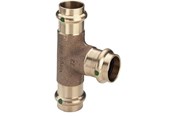 Pressrør og fittings - Viega Sanpress T-stykke 22 x 15 x 22 mm rødgods - 109165