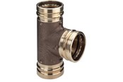 Pressrør og fittings - Viega Sanpress XL T-stykke 76,1 mm rødgods - 350628